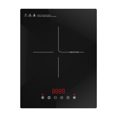 Electric Single 2000w Induction Cooker Hob Advanced  Crystal Glass Material
