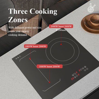 Domino Type Built In Induction Hob Safety Cut Out Touch Screen