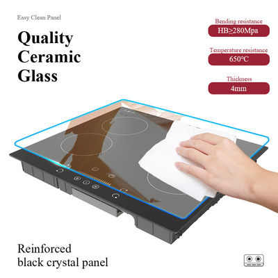 CB Certified Built In Electric Cooktop , Touch Induction Cooktop With Knob Controls