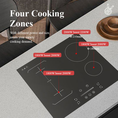 Touch Control Built In Induction Stove 3 Burner 6100W CB Certified