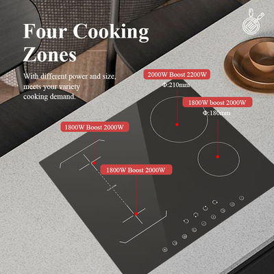 Industrial Electric Built In Induction Hob Stove 7200w For Kitchen