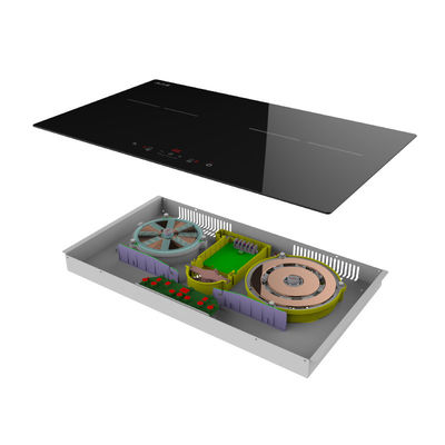 Smart Power Two Ring Induction Hob , Built In 24 Electric Induction Cooktop