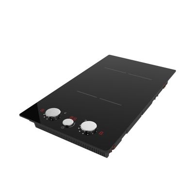 Stable Operation Dual Built In Induction Hob With Knobs 2900w