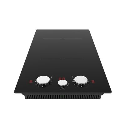 Stable Operation Dual Built In Induction Hob With Knobs 2900w