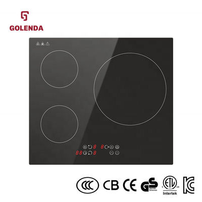 Elegant Energy Efficient Induction Cooktop , 3 Zone Touch Control Induction Cooker