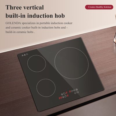 Elegant Energy Efficient Induction Cooktop , 3 Zone Touch Control Induction Cooker