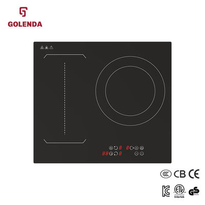 Sliding Control High Power Induction Hob 220V 3 Ring Microlite Panel