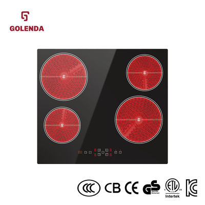 Strong Cooling Fan 6000W Electric Stove 9-Stage Power Setting Creamic Cooktop 4 Burner Creamic cooker