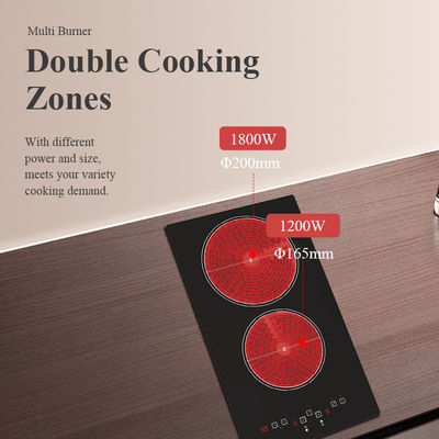 Embedded Electric Dual Built In Ceramic Hob Stove Infrared Induction Cooker