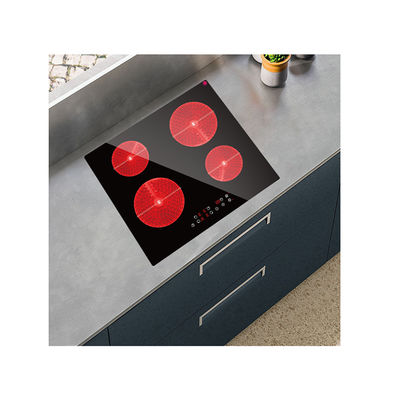 OEM Ceramic Hob Cooker ,  Induction 4 Burner Ceramic Hob 6000W