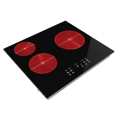 Embedded Vitro Built In Ceramic Hob With Knobs 5100W Waterproof Frameless