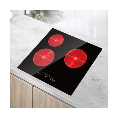 Embedded Vitro Built In Ceramic Hob With Knobs 5100W Waterproof Frameless