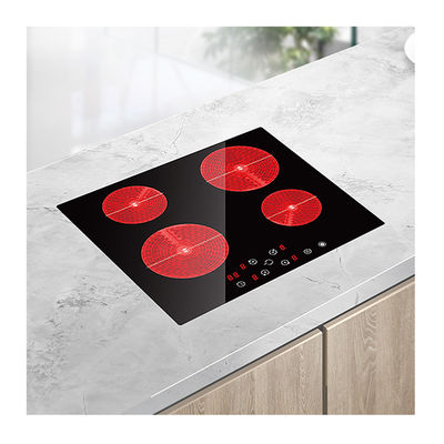 Built In Ceramic Induction Hob , Black Glass Ceramic Hob 6000W