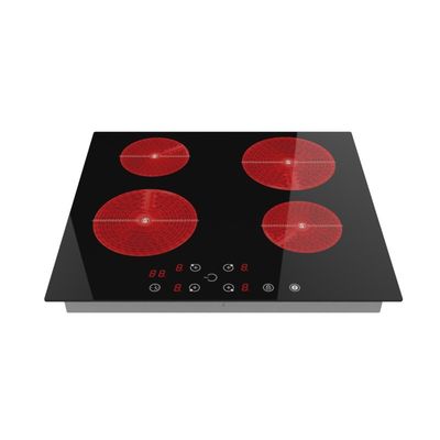 Built In Ceramic Induction Hob , Black Glass Ceramic Hob 6000W