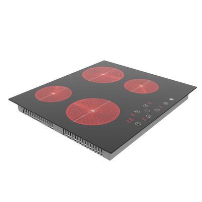 Built In Ceramic Induction Hob , Black Glass Ceramic Hob 6000W