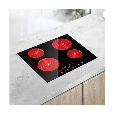 Energy Efficient Electric Touch Control Ceramic Hob Stove 6000W  Four Burner