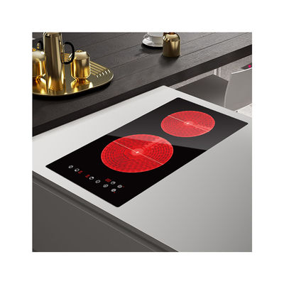 Built In Double Burner Infrared Cooker , Ceramic Plate Cooker  3000W