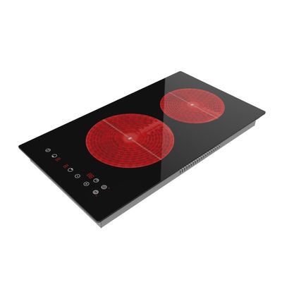 Mini Ceramic Double Infrared Cooker  Hob Waterproof Time Setting
