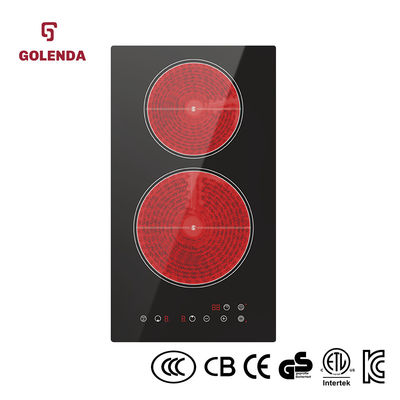 Mini Ceramic Double Infrared Cooker  Hob Waterproof Time Setting
