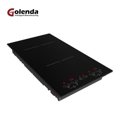 Slim Infrared Induction Cooker 2 Burner 3000W  Fast Heating Time Setting