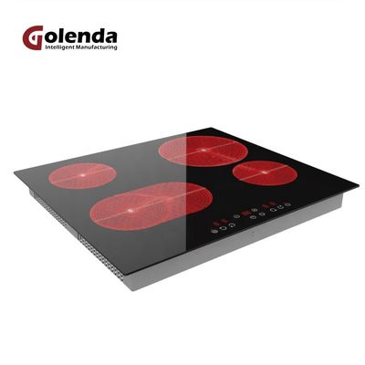 Energy Efficient Infrared Induction Cooker Hob 6600W Heated With Auto Shut Off