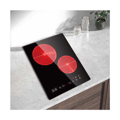 Soup Stewing Touch Screen Ceramic Hob ,2 Plate Induction Cooker 3000W
