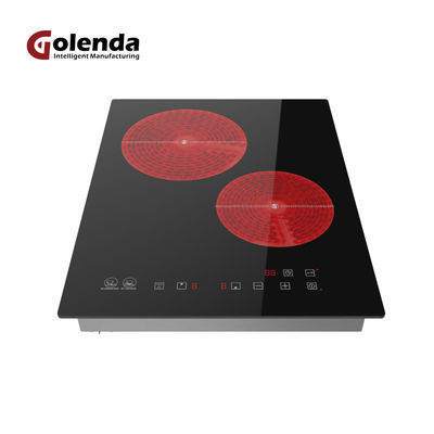 Ceramic Plate Infrared Induction Cooker Double Burner  Touch Screen