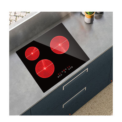 High Thermal  Touch Control Ceramic Hob Cooktop Reinforced 3 Element