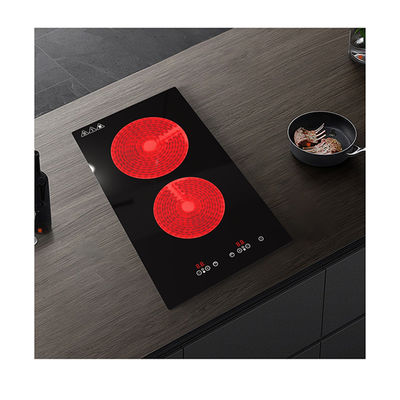 Cooking Waterproof Touch Control Ceramic Hob Power Setting Double