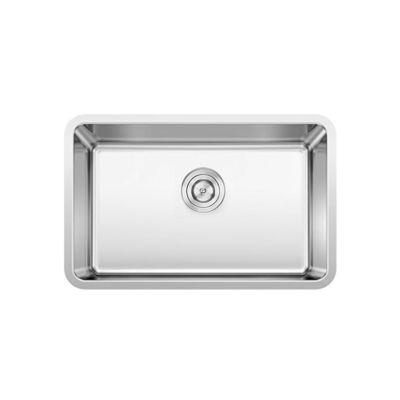 Undermount 304 Stainless Steel Kitchen Sink Single Bowl Pedestal Square