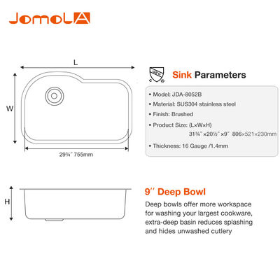 Undermount Quartz Composite Sink  Stainless Steel  Kitchen Sink Without Faucet