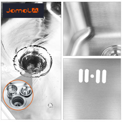 Mini Sus 304 Stainless Steel Sink Countertop Single Bowl  With Drainer