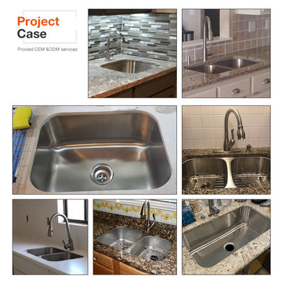 Manufacturer American style SS304 stainless steel single bowl kitchen sink table