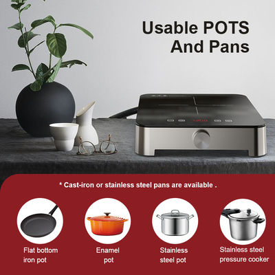 Digit Segment Display Portable Cooking Hob , Knob control Energy Efficient Hobs