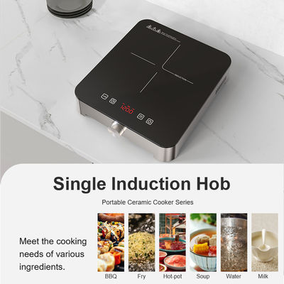 Touch Control Single Tabletop Induction Cooker Hob Portable  Pan Detection