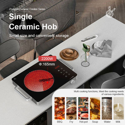 Space Saving Countertop Portable Ceramic Cooker Stove Digit Segment Display