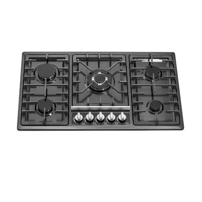 House 5 Burner Built In Gas Hob Contemporary Flameout Protection