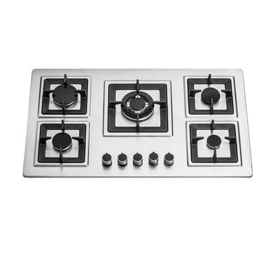 House 5 Burner Built In Gas Hob Contemporary Flameout Protection