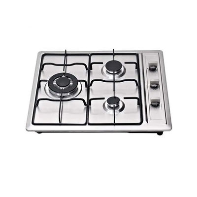 Industrial 3 Burner Built In Gas Hob For Kitchen Appliance
