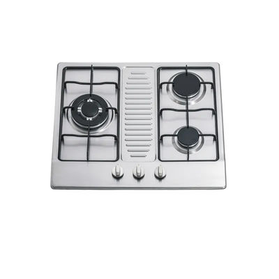 Tempered Glass Fashion 4 Burner Gas Hob Electronic Ignition