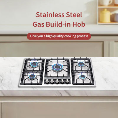 Built In 5 Burners Gas Hob Stove Gas Cooktop Flameout Protection