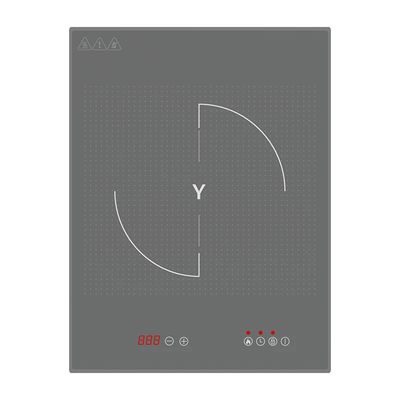 Black Built In Induction Hob With Overheat Protection 4000W Power 99 Minutes Timer For Safe Cooking