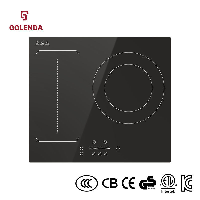 Sleek Built In Electric Stove , 3 Zone Induction Cooktop For Hot Pot