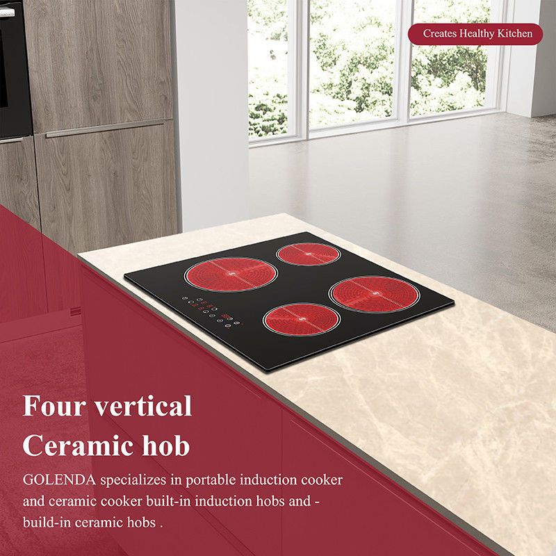 Waterproof Built In Ceramic Hob Cooktop 220V 6000W With Hot Plate