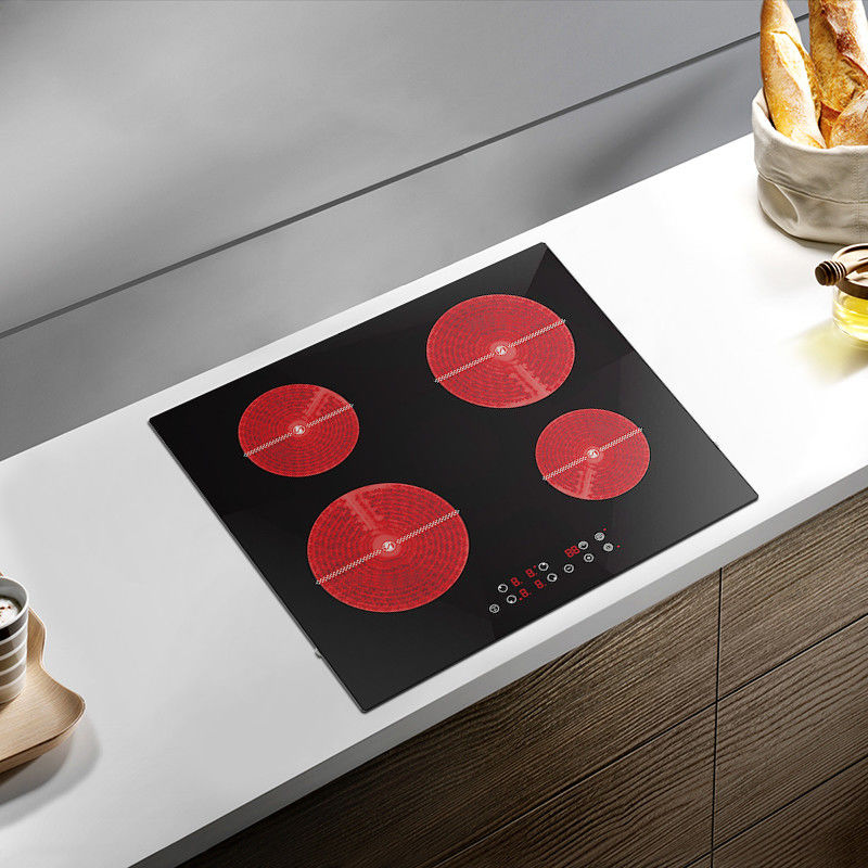 Invisible 4 Plate Electric Stove ,  Time Setting Touch Control Stove