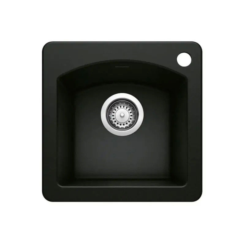 Granite  Quartz Single Bowl Kitchen Sink , Top Mount Stone Composite Kitchen Sink